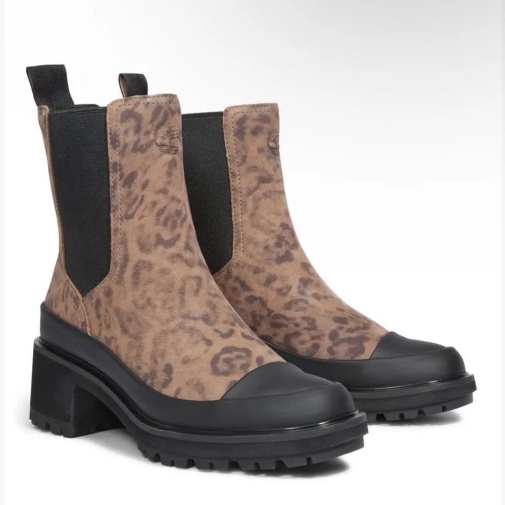 Timberland Leopard Print Ankle Boots